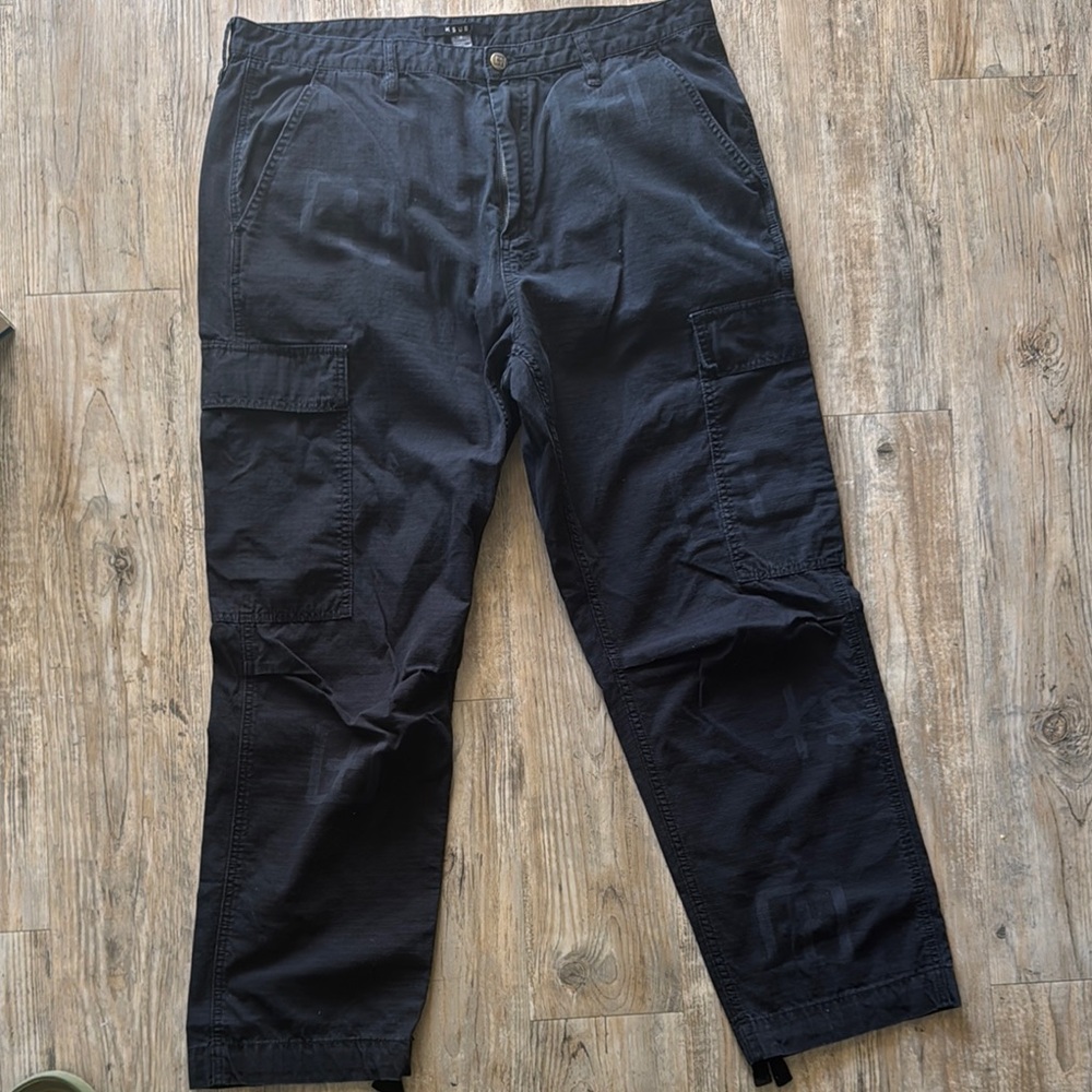 Ksubi Black Cargo Pants with Durable Cotton Blend